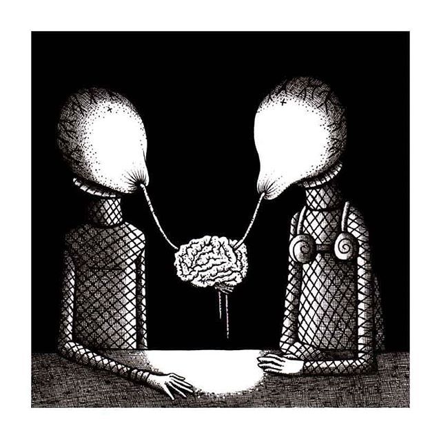 'Hot date' - Pen & ink. I'm into the idea of thought sharing and knowledge devouring at the moment. 😯 This is available as a print in my webshop (link in bio) #pensketch #penandink #penandinkart #monochromeart #monochromeartwork #finelinerart #popsur… ift.tt/2GXsJDa