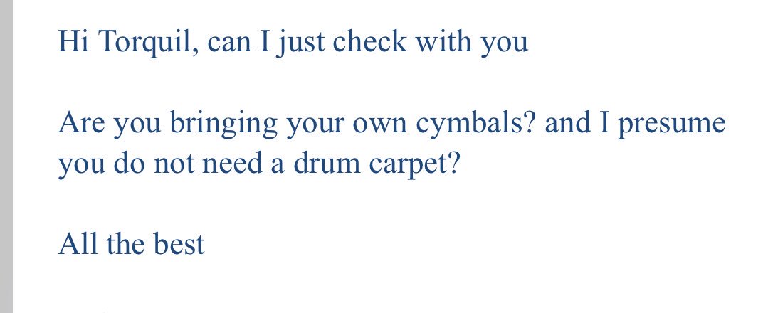 Today’s favourite email!