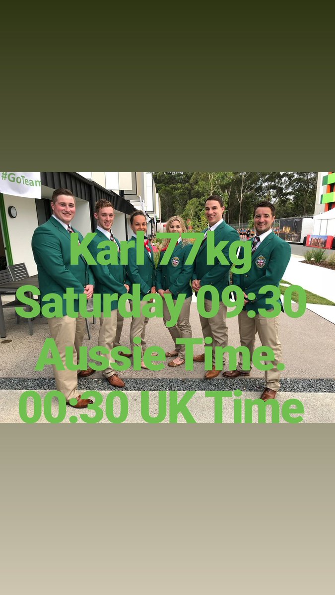niweightlifting's tweet photo. Check out the times for our lifters.

@GoTeamNI @FemSportsForum @GC2018 @mea_bc @ANBoroughMayor @ANBorough @belfastcc @BelLiveSport @BelTel @BelTel_Sport @GBWeightLifting https://t.co/9GubyxOMY1