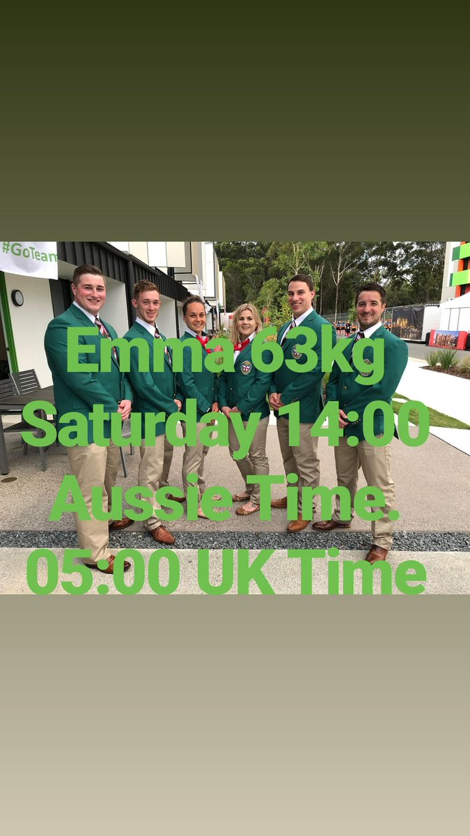 niweightlifting's tweet photo. Check out the times for our lifters.

@GoTeamNI @FemSportsForum @GC2018 @mea_bc @ANBoroughMayor @ANBorough @belfastcc @BelLiveSport @BelTel @BelTel_Sport @GBWeightLifting https://t.co/9GubyxOMY1