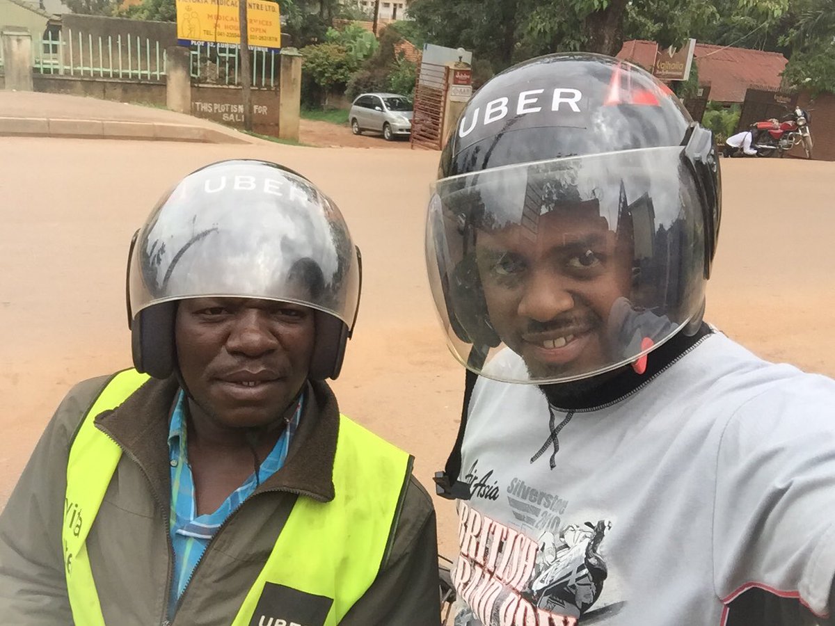 iAmFlashRogers's tweet photo. One thing I have loved riding with #uberBODA is the fact that it’s safe, convenient and more affordable! A big thank you to Mr. Isingoma who hassled through the traffic today 🙏 #UberHEROES #UberFORALL https://t.co/MSHjcAEhFJ