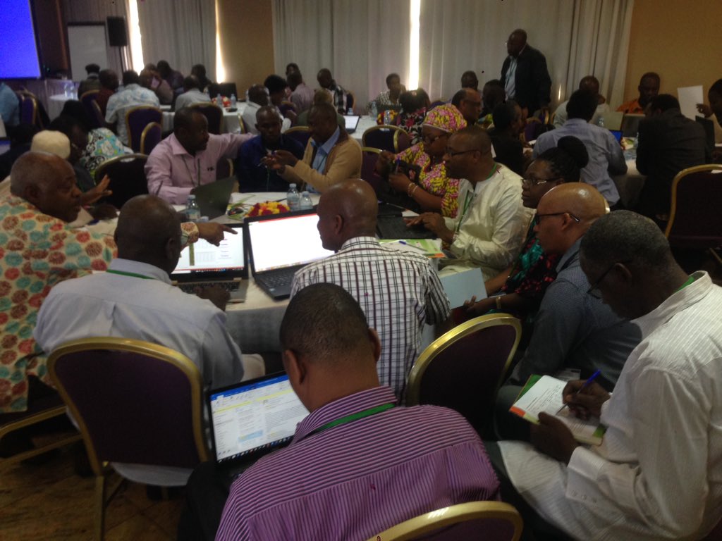 ICRISAT_HOPE's tweet photo. 20 minutes for each systems team to present a variety business case. Groups are arrange as Sorghum and millet of #Burkina, Sorghum of #Mali, Groundnut of #Tanzania and others. Day 3 of @tropicallegumes and #HOPEII #Annualmeeting2018 in #Uganda. @IITA_CGIAR @ICRISAT https://t.co/6g5HHNVAMD