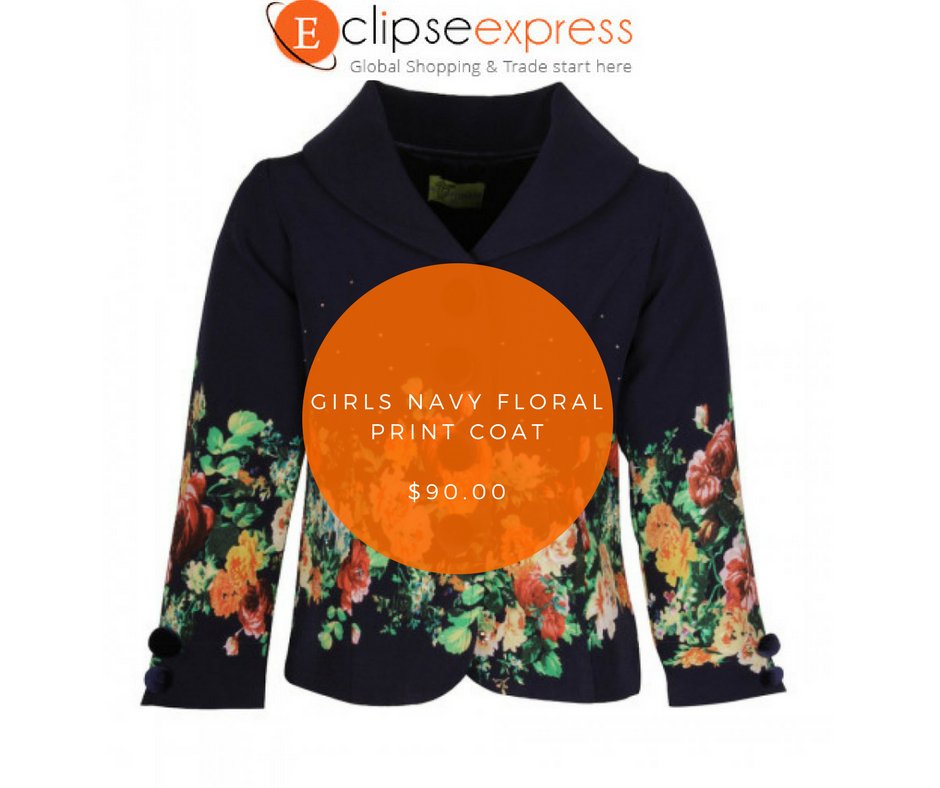 Eclipseexpress's tweet image. Buy CUTECUMBER Girls Navy Floral Print #Coat Exclusively on #EclipseExpress.
Shop Now - bit.ly/2CHkPYt