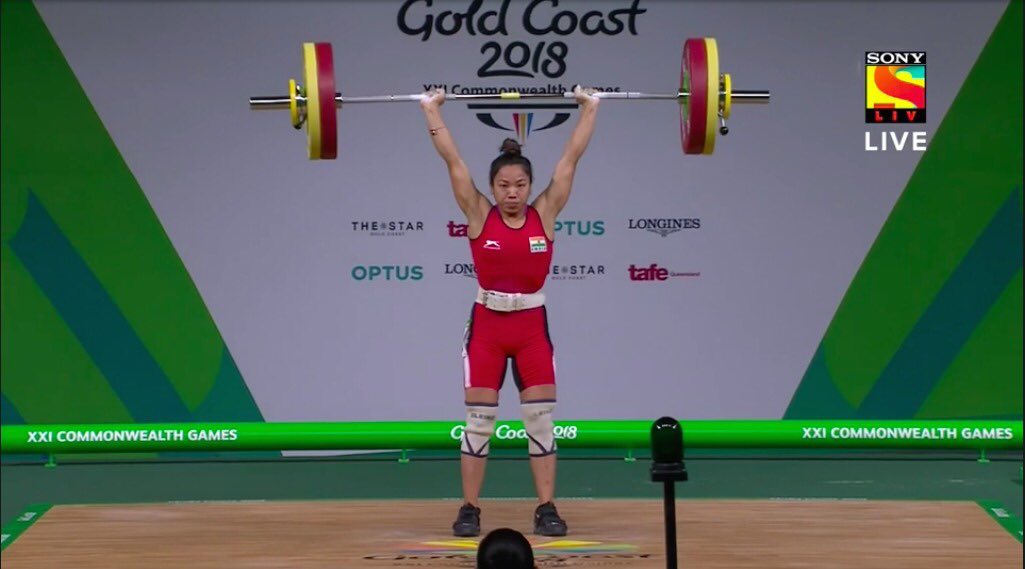 Rajender_Rede's tweet photo. First GOLD!!! First Happiness for India. Congrats Mirabai sister. Privilege to seen your lifting. We are so proud of you sister. @OGQ_India 🇮🇳 @GC2018 https://t.co/Rve7xi8mqZ
