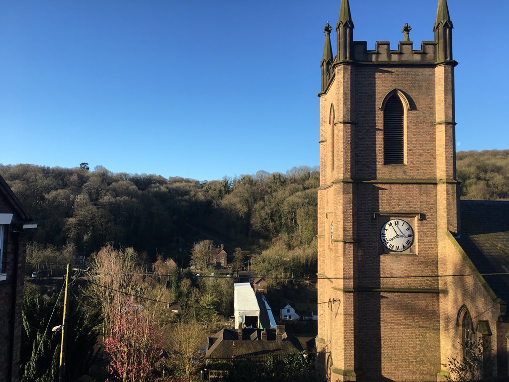 pbartlett1965's tweet photo. Morning ,lovely start to the day #Ironbridge #ironbridgegorge #Church #IGMT #ironbridgemuseum #riversevern https://t.co/wsVx7tngrK