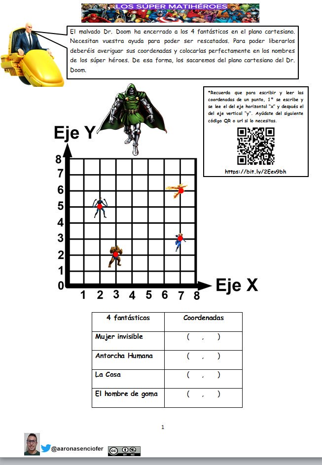 aaronasenciofer's tweet photo. Nueva entrega de los súper matihéroes con sus intrépidas aventuras en el capítulo 8 de esta saga https://t.co/WLtpevFCRP Espero que os gusten y os sean de utilidad en vuestras clases @flipped_primary @dchicapardo @maths4everthink @juanfisicahr @manuparadas @manueljesusF @EducWeb https://t.co/g5bEPAIajv