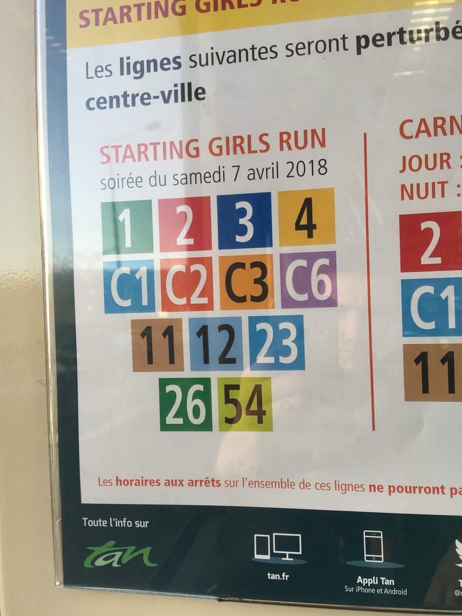 MathieuEon's tweet photo. 📅 Samedi 7 avril 2018 (soirée)
@StartingGirlRun à @nantesfr ! 
Les lignes du @reseau_tan perturbées... alors restez courir ou venez donner un coup de mains ! 😉 

Cc @nmathle https://t.co/xyWn8aOpLn