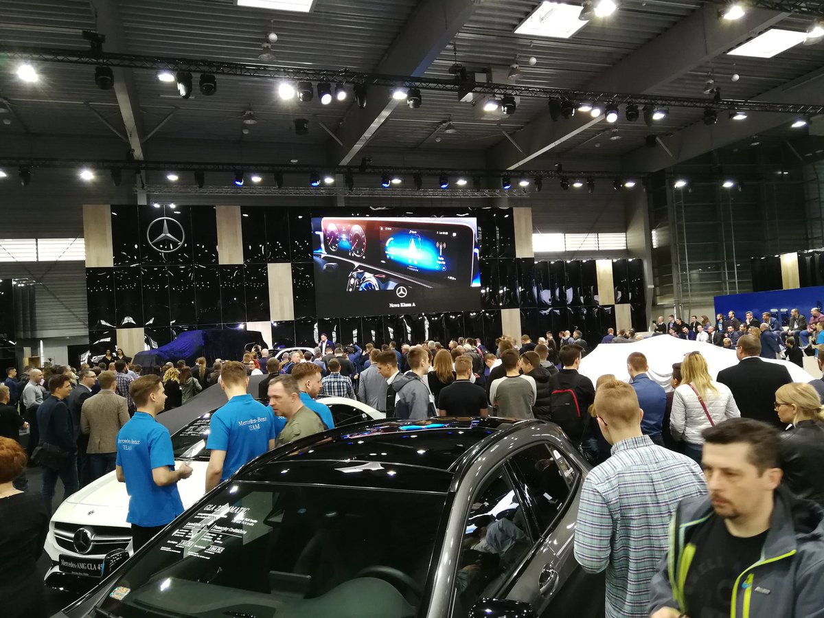 DWallusch's tweet photo. Impressions from the opening ceremony of @MotorShowPoznan  at the @MercedesBenz stand #Automotive #MotorShow https://t.co/2Mipvqx8HG