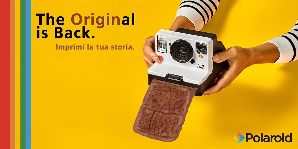 THE (ORIGIN)AL IS BACK. Imprimi la TUA storia. <a href="/Polaroid/">Polaroid</a> #storiadeimedia #megliosumerichesomari <a href="/lacriscros/">Cristiana Rossato</a> <a href="/IUS_VE/">IUSVE - Istituto Universitario Salesiano Venezia</a>