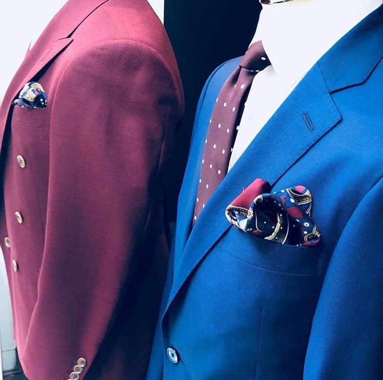Our paisley squares match the new @awbespoketailor range perfectly, don’t you think? 
Make sure to check out the stunning full RTW collection! 
#MrJenks #PocketSquare #Bespoke #Tailoring