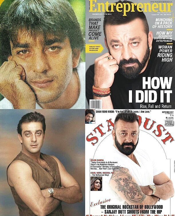 duttsanjay's tweet photo. Time lapse! Seems like nothing has changed about me... or may be around me. 
#ThrowbackThursday #ThenAndNow https://t.co/AW2NI90BM2