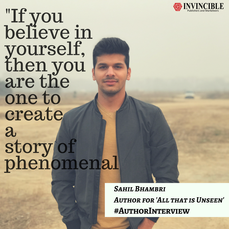 ipublish1's tweet photo. #AuthorInterview #InvinciblePublishers #InvincibleMagazine #SahilBhambri #AllThatIsUnseen
https://t.co/O6OPm9DwPi https://t.co/SQRmAWQPQh