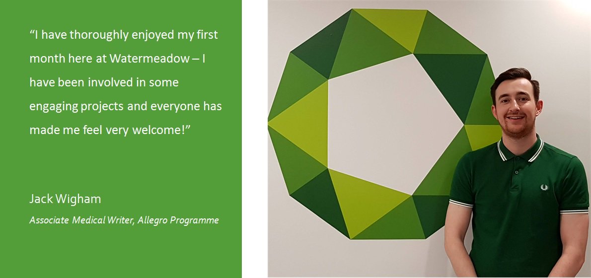 wtrmdw's tweet photo. It's been a month since Jack has started his first placement of the Allegro training programme here at Watermeadow. Want to be the next Allegro trainee? Click here for further information: https://t.co/bnBuQT9JgN #Medcomms #AllegroProgramme https://t.co/vSB9xWGtaI