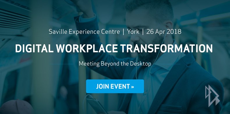 SavilleGroup's tweet photo. Only three weeks to go until Digital Workplace Transformation. Join the experts to discover a very different way of working... places are limited, https://t.co/0dVDw6wizB #DigitalTransformation #mbtdevents #avtweeps https://t.co/RcvkTmjLwl