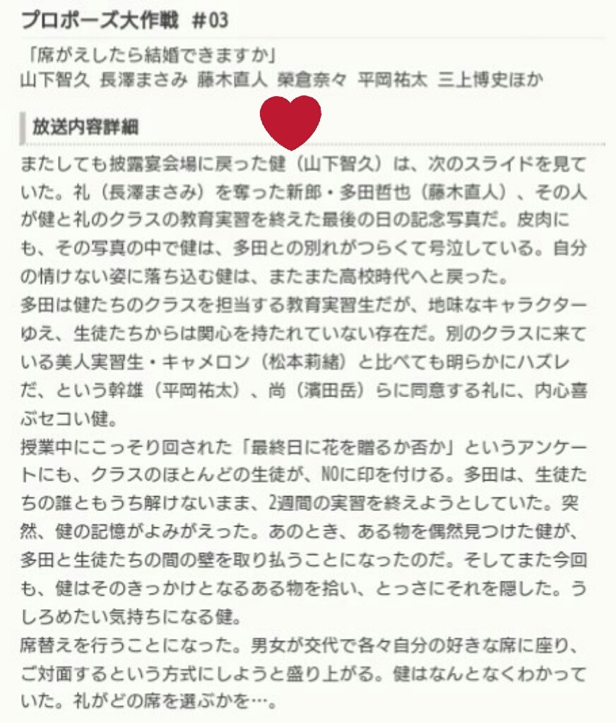 Hiro0804t Sweetie プロポーズ大作戦 山下智久 プロポーズ大作戦 02 コーヒー牛乳で結婚できる あらすじ はコチラ コーヒー牛乳 ランディ バース Mongol800 小さな恋のうた プロポーズ大作戦 再 フジテレビ