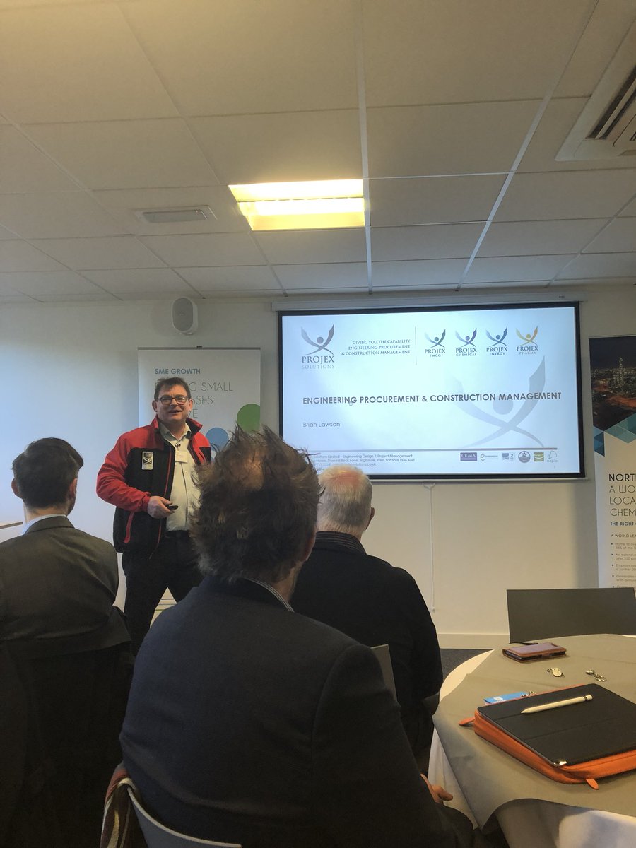 ProjexSolLtd's tweet photo. Our very own NED - Brian Lawson - talking at today’s @NEPIC_Ltd #clusterconnect #engineerinng #NorthEast https://t.co/ZTUEDkgD04