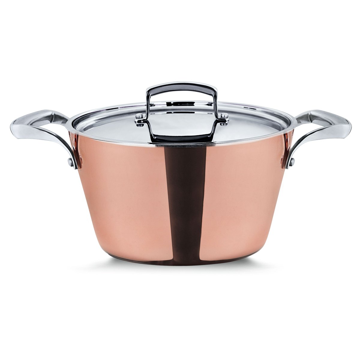 pensofal's tweet photo. Casseruola #Reserve con 2 maniglie, coperchio e 4 strati:
- acciaio inox 18/10
- alluminio
- rame
- doppio fondo inox

Qualità e funzionalità per rendere la tua esperienza in cucina unica. #pensofal #cucina https://t.co/AVFo3v0CRv