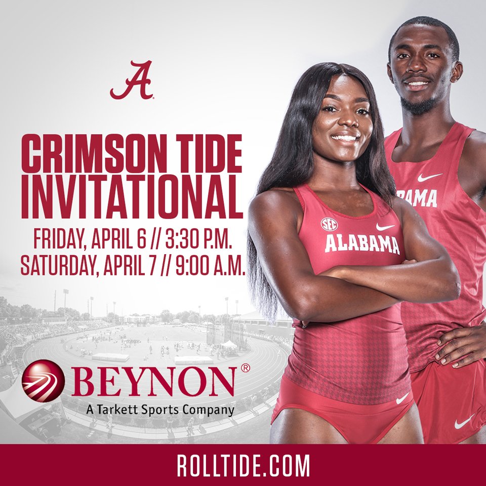 Crimsontide_FC's tweet photo. Don't miss the Crimson Tide Invitational this Friday and Saturday at the Sam Bailey Track &amp; Field Stadium! Admission is free and t-shirts will be given away to the first 70 fans on Friday with the chance to win an iPad on Saturday!
@TheAlabamaBand
@AlabamaFTBL
#BuiltByBama https://t.co/PsY4MaBX5N