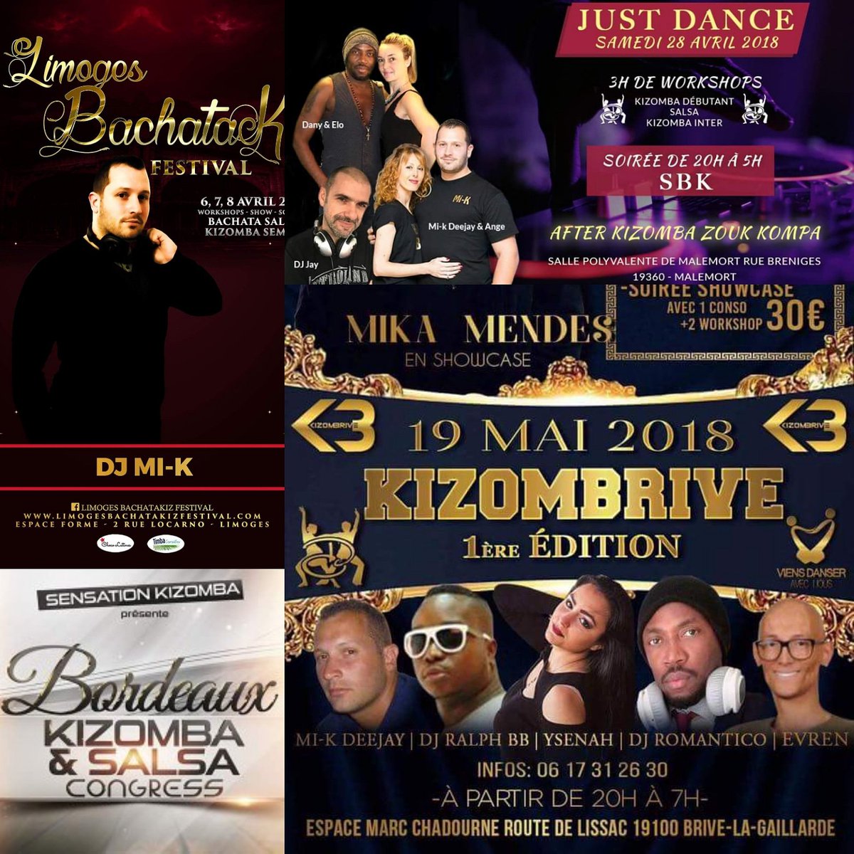 ForgetMichael's tweet image. Quelques Prochaines Dates...

#Kizomba #KizombaDj
#MiKDeejay #Festival #BKSC #Kizombrive #WorkHard