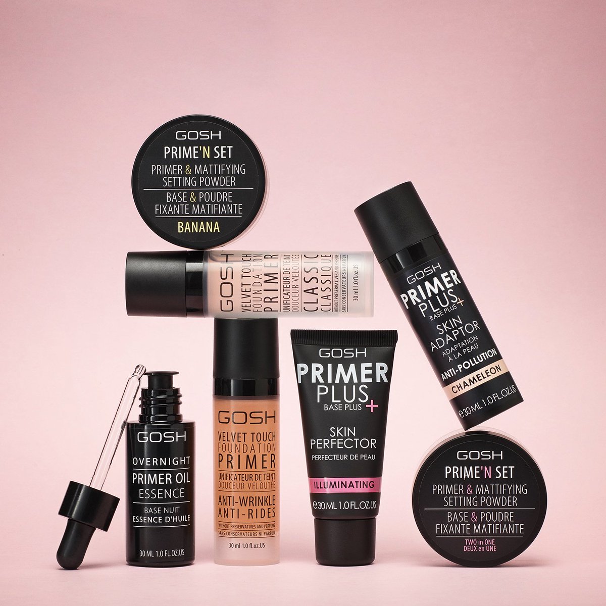 GoshPakistan's tweet photo. Gosh’s Primer family is to die for!

Overnight Primer Oil, Primer Classic, Primer Antiwrinkle, Chameleon, Primer Plus Illuminating + Prime’n Set

Can you collect them all?

#GoshPakistan #GoshCopenhagen #GoshCosmetics https://t.co/pgvhprtL6A