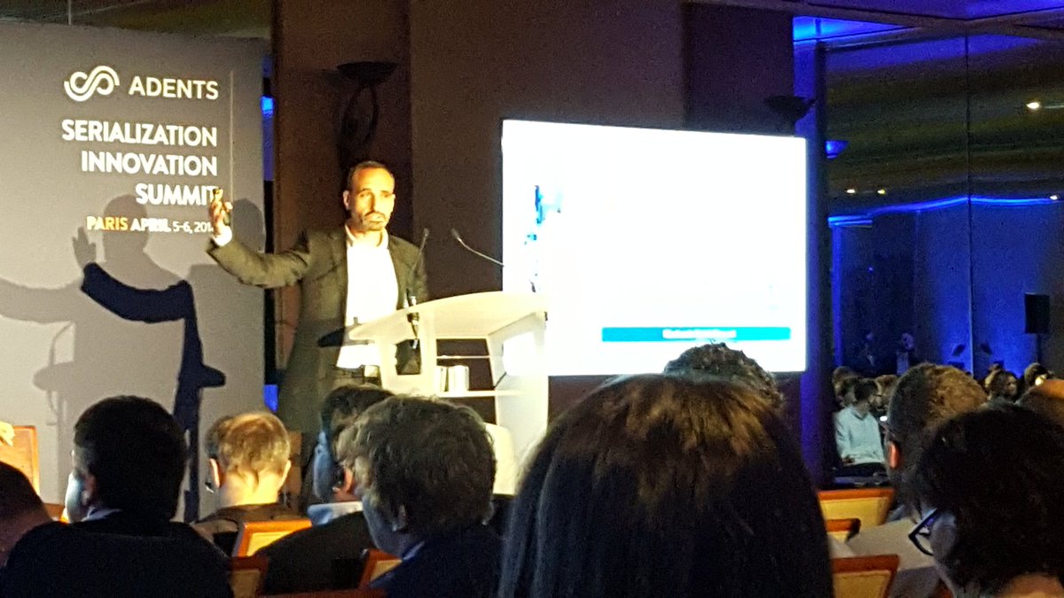Adentsinfo's tweet photo. If done right, #paperless systems reduce complexity and errors says Nicolas Teissie from @Siemens #SerializationSummit https://t.co/zvqHJ3KE3d