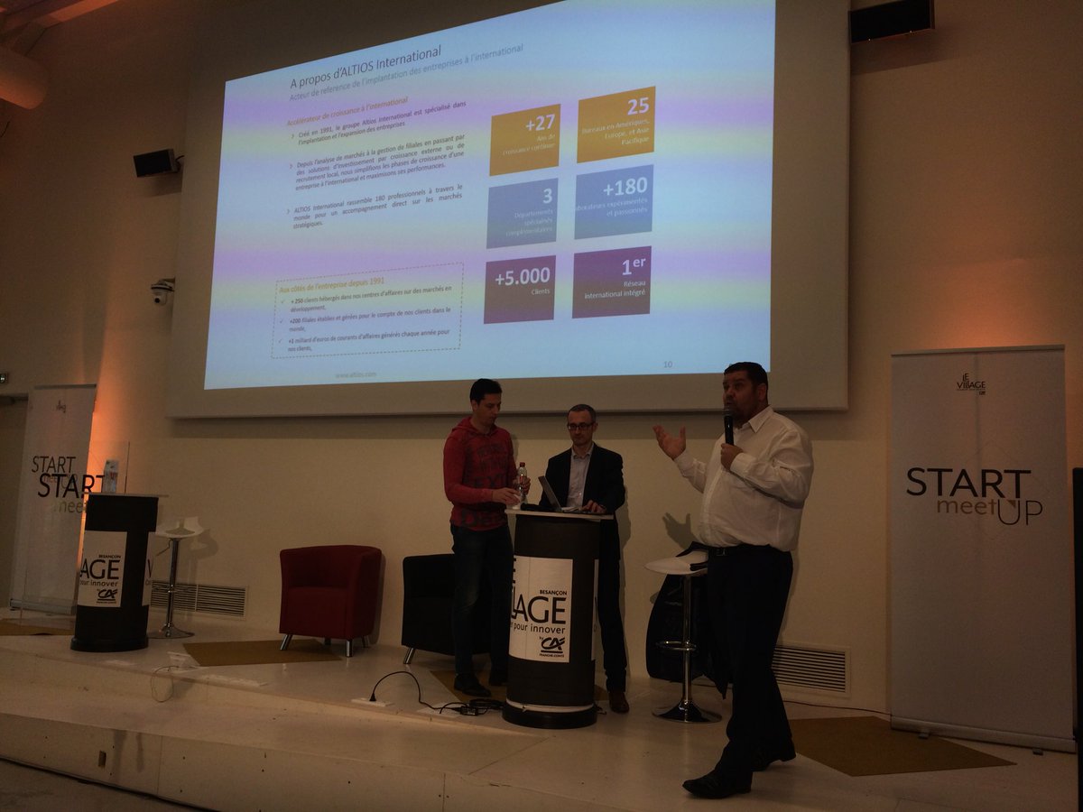 VillageBesancon's tweet photo. #startmeetup 8 sur l’international, c’est parti !
#startup #hypercroissance https://t.co/9RvDKd35ax