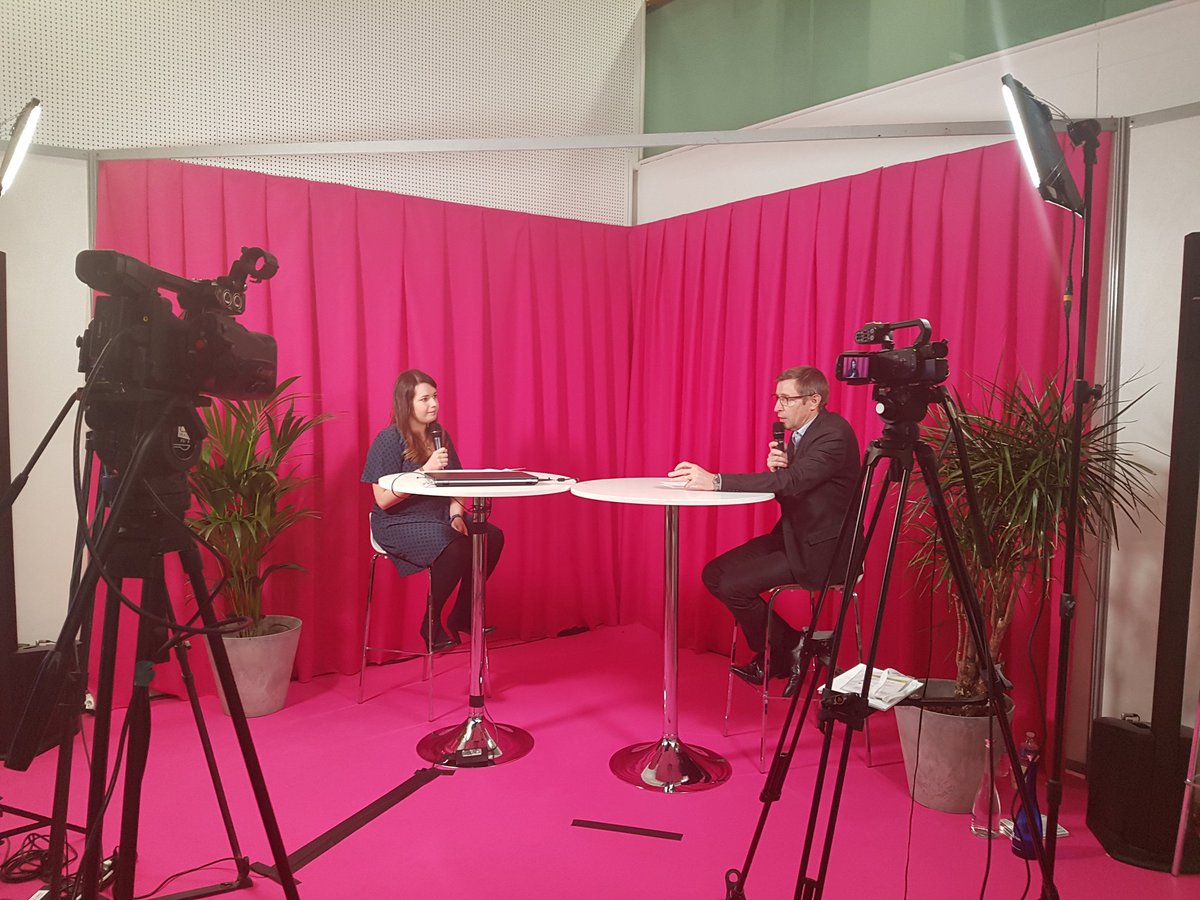 blumel_rachel's tweet image. Dominique Charge sur le plateau Tv De Produrable en vue d'expliquer les engagements RSE de la cooperation agricole. #ProDurable2018