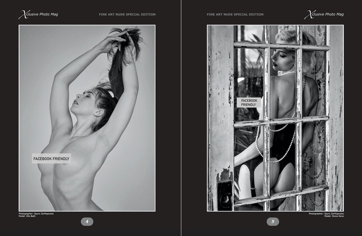 XclusiveEditor's tweet photo. XCLUSIVE PHOTO MAG - SPECIAL EDITION

▪Fine Art Nude theme and Black &amp; White photographs ONLY
▪Free image submission with a maximum of 5 photos per photographer. Only 2 will be published if selected

More details at 
https://t.co/C8bQ3oGcHP https://t.co/eXy2CRuUvP