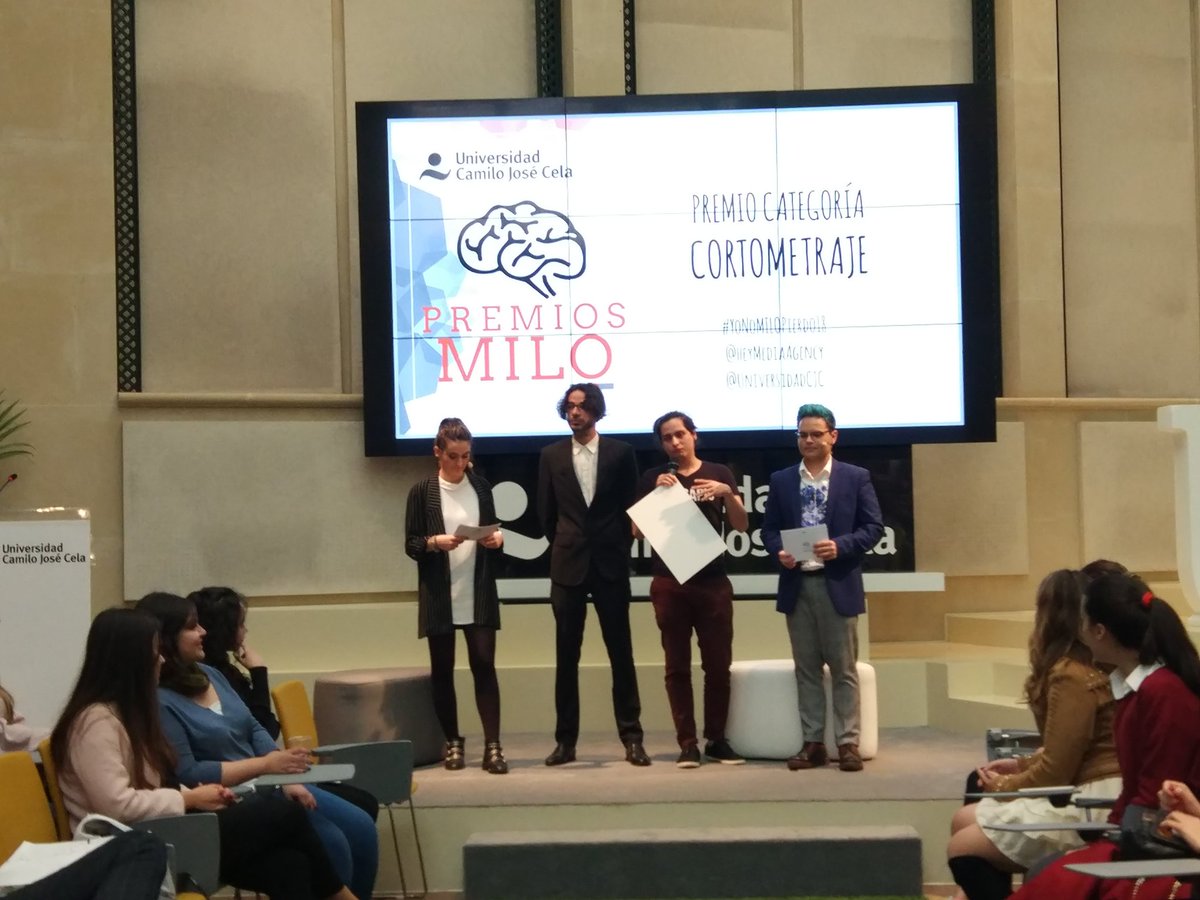 HeyMediaAgency's tweet photo. ¡Felicidades✨ a todos los ganadores de los #PremiosMilo18 🏆🎉 ! #cortometraje, #internacionalidad, #interdisciplinariedad e #Innovación https://t.co/8opOu7Qlbg