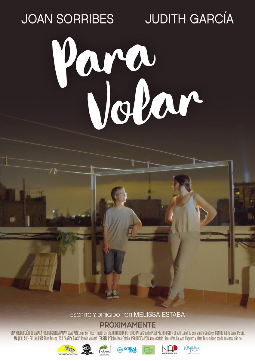 El cortometraje 'Para Volar' de #MelissaEstaba ¡seleccionado en el Shorty Week! ¡Enhorabuena!