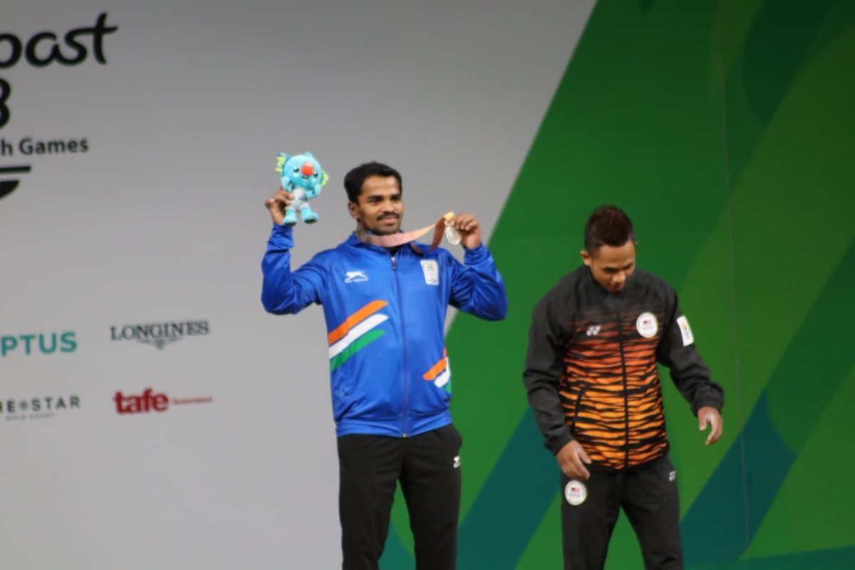 GurpreetGK's tweet photo. She took the Gold in Gold Coast too seriously! Congratulations to Mirabai Chanu on what's an inspiring feat. Also Gururaja's Silver will be special for starting the Indian count. #LetsWinMore #CWG2018 https://t.co/g0Y748M6Ja