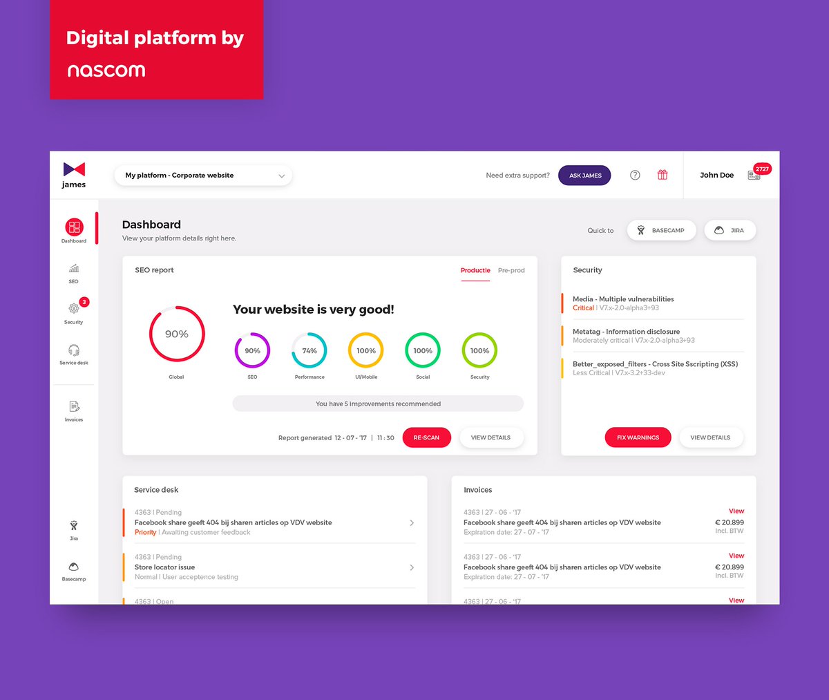 Nascom's tweet photo. Onze klanten worden vanaf nu op hun wenken bediend door James #selfserviceplatform #ourfirstproduct #proud https://t.co/UXvcugZJ1B https://t.co/skIcRX1RTu