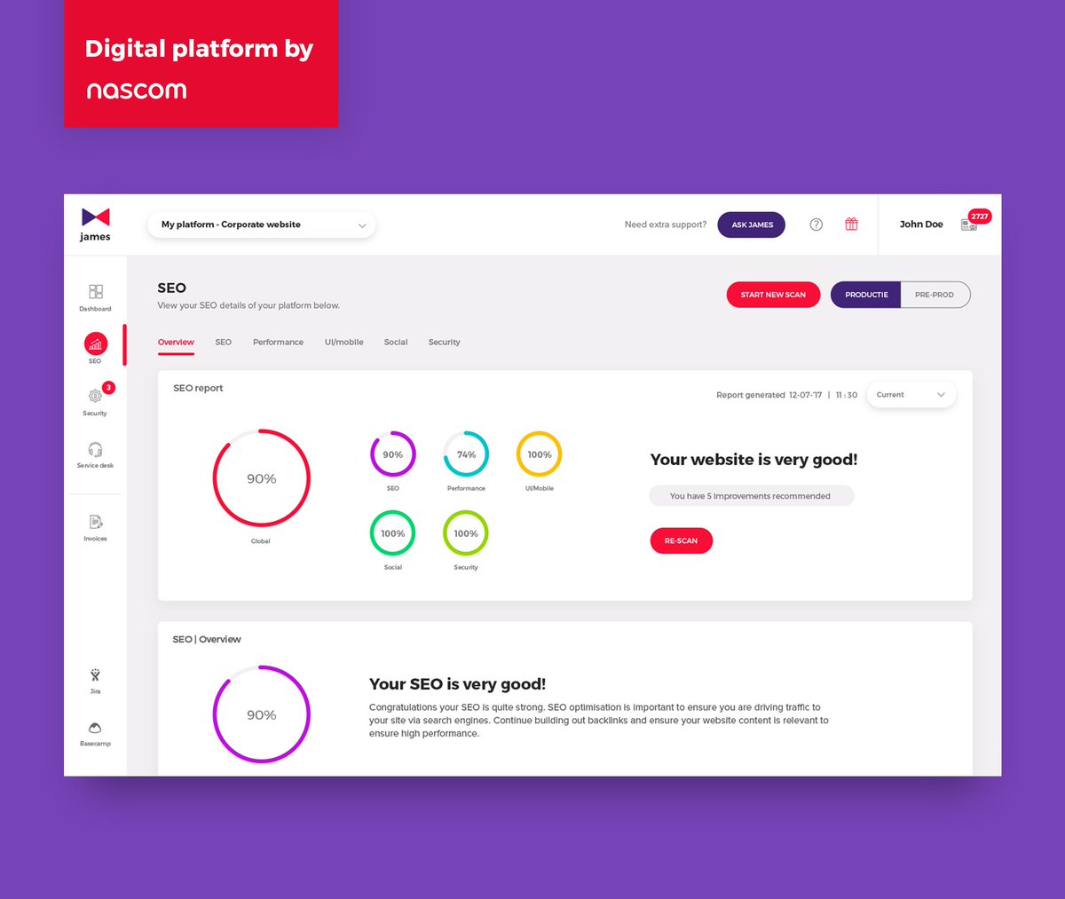 Nascom's tweet photo. Onze klanten worden vanaf nu op hun wenken bediend door James #selfserviceplatform #ourfirstproduct #proud https://t.co/UXvcugZJ1B https://t.co/skIcRX1RTu