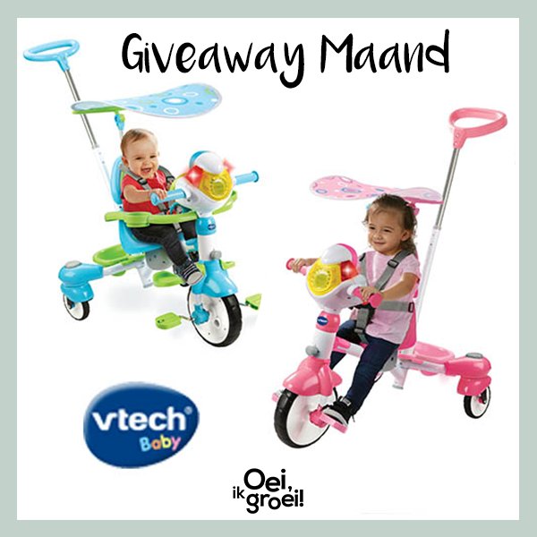 Oeiikgroei's tweet photo. Giveaway Maand: 🎁Giveaway Maand: Prijs van donderdag 5 april // ✨De Super Trike 4 in 1 van VTech – ROZE ✨ // Doe nu mee! > https://t.co/F3EdZfTUSw   // 🎁Prijswinnaar van De Draagzak One Air van BabyBjörn 👉Marla Visser // GEFELICITEERD! https://t.co/0mokBO4yMW