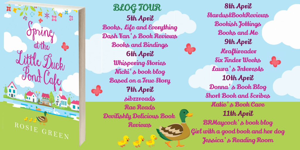 Rosie_Green88's tweet photo. THRILLED to announce that the blog tour for Spring at the Little Duck Pond Cafe kicks off TODAY! Just look at this gorgeous banner, designed by Rachel at @rararesources #BlogTour #kindle #bargainbook https://t.co/UWlsKaQgN8