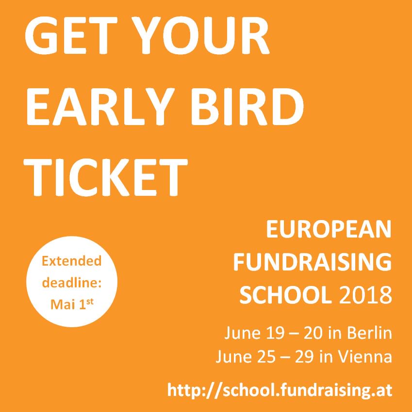 This summer, take your fundraising tot he next level! Get your early bird discount until May 1st: school.fundraising.at