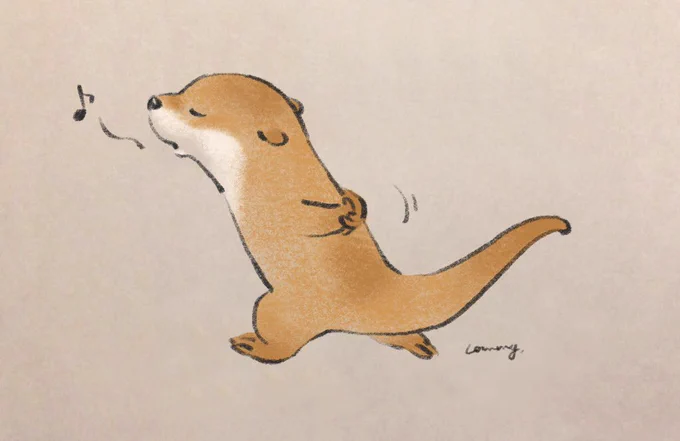 ♪〜

#カワウソ 