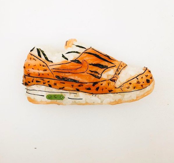 スニーカーやストリートアイコンを寿司で表現するアーティストがレシピ本発売 fashionsnap.com/article/2018-0… #寿司