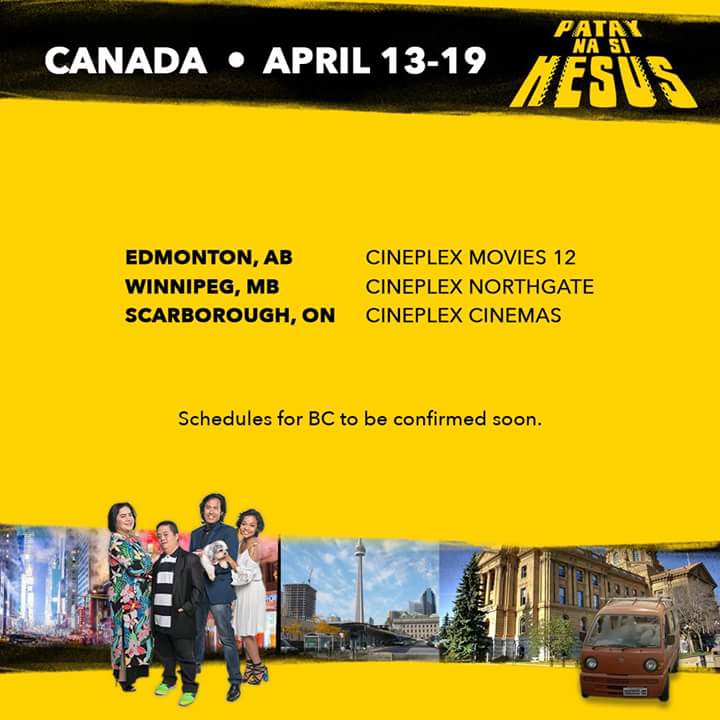 PnsHesusMovie's tweet photo. HESUS IN US THEATERS STARTING FRIDAY 🚗

Check out this updated list of cinemas showing #PatayNaSiHesus (Jesus Is Dead) beginning Friday, April 6.

ALL SCREENINGS ARE SUBTITLED IN ENGLISH.

#BisayaTagalog #PamilyangPinoy #ModernFunnily #JaclynJose #CebuDumaguete #LGBTaBai https://t.co/QCN18mpZMA