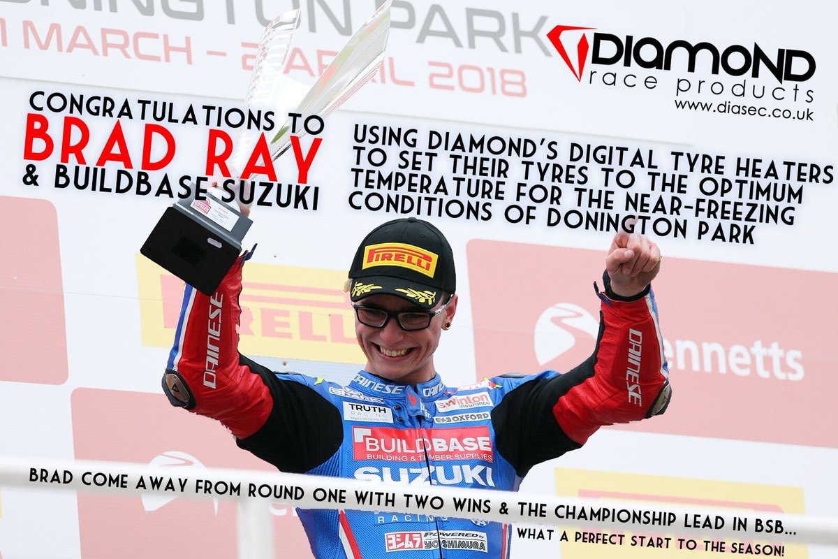 Congratulations to Buildbase Suzuki and Brad Ray! Using Diamond Tyre heaters... diasec.co.uk