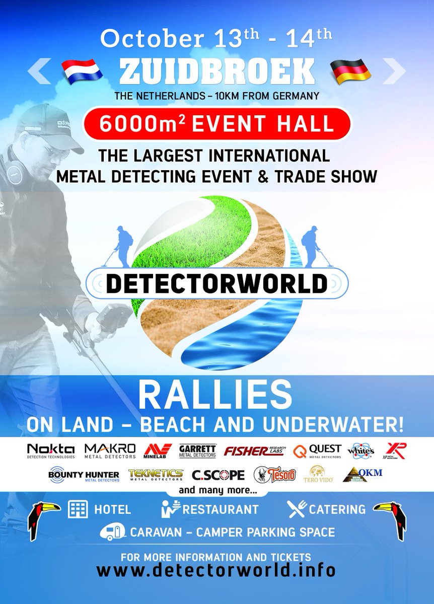 Detectorworld18's tweet photo. More information coming soon!
#detectorworld18 #detectorworld https://t.co/ZZArbSobSt