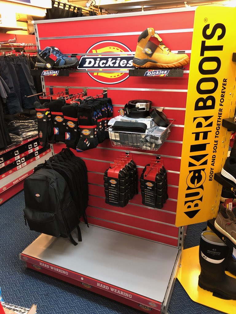New stands and display area now in <a href="/seworkwear/">South East Workwear</a> go and see the guys for all your Workwear &amp; footwear for working on site. #Dickies #workwear #DickiesPro <a href="/Chris_Dickies/">crisdie lawian</a> <a href="/carl_holder44/">Carl Holder</a> <a href="/RyallsLewis/">LewisDickies</a>