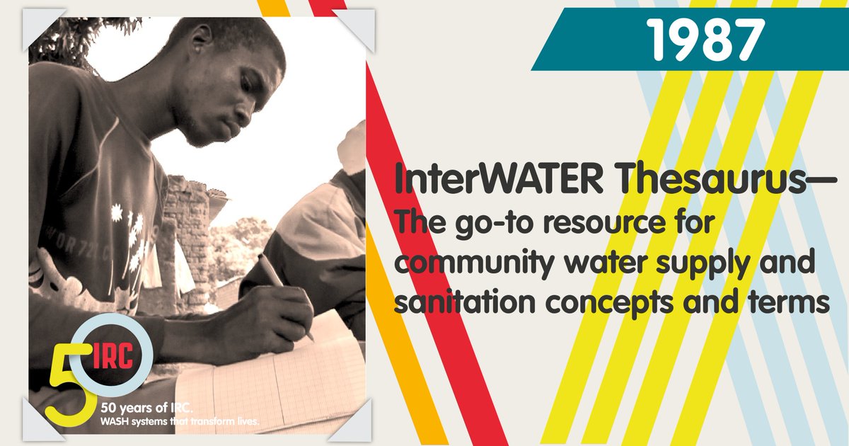IRCWASH's tweet photo. #IRCTBT The first edition of #InterWATER, our #WASH thesaurus, was published in 1987. It provides a standardised list of terms and concepts, helpful for indexing, storage & retrieval of sector info. Read the updated list here ➡️ https://t.co/DWCpLhPaBd #ThrowbackThursday https://t.co/RTx5eQkC1f