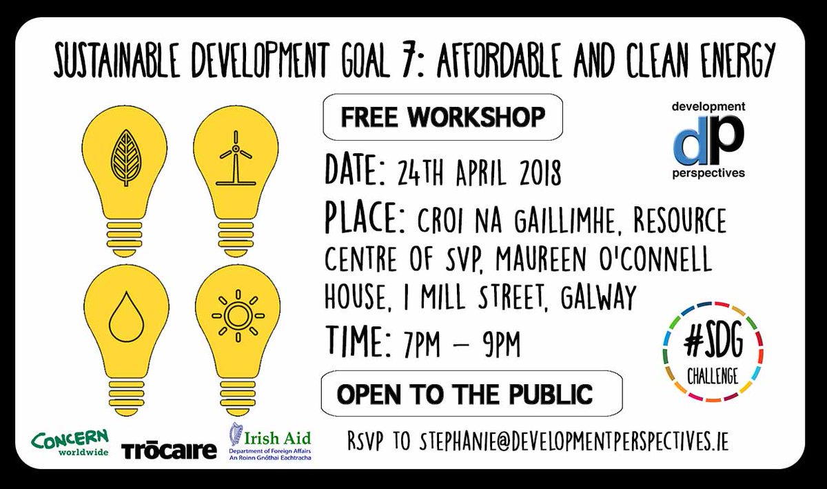 SDGchallenge's tweet photo. Energy is the dominant contributor to climate change, accounting for around 60% of total global greenhouse emissions. So what are we going to do about it? Join us in #Galway on the 24th of April to discuss #SDG7: Affordable& #CleanEnergy. #GreenEnergy #SolarPower #WindEnergy https://t.co/FkIIs0YdRB