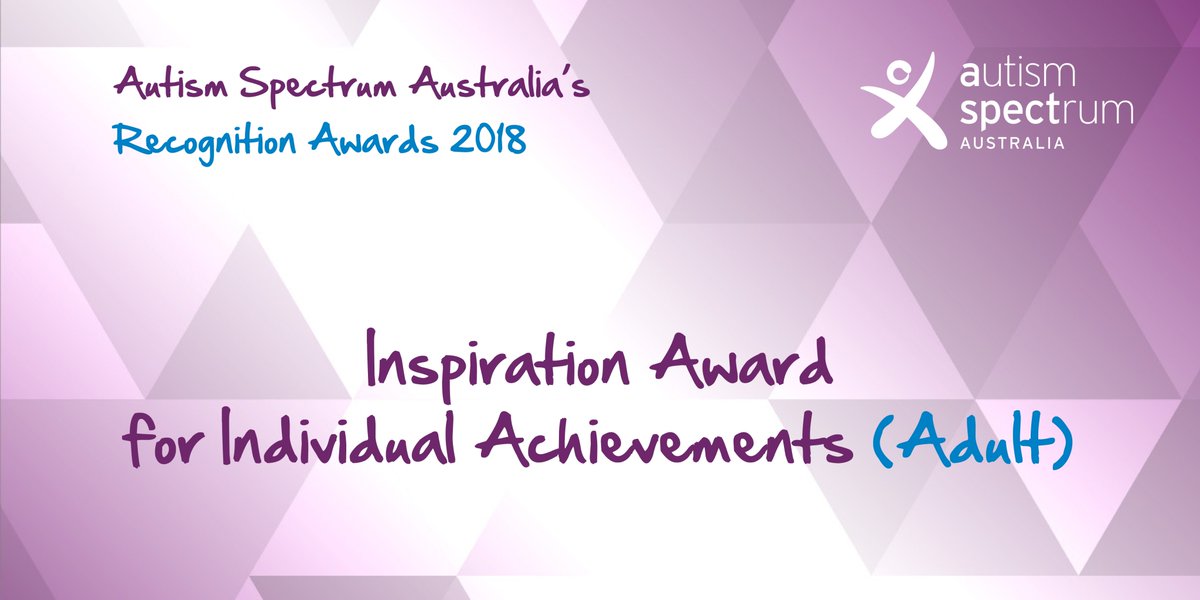 AspectAus's tweet photo. And finally, the Inspiration Award in the Adult category goes to the truly amazing Dane Waites, who ran Perth to Pambula to raise awareness and funds for autism and mental health. @autismCRC @beyondBlue. #AspectRecAwards https://t.co/dgEW8gY6rc