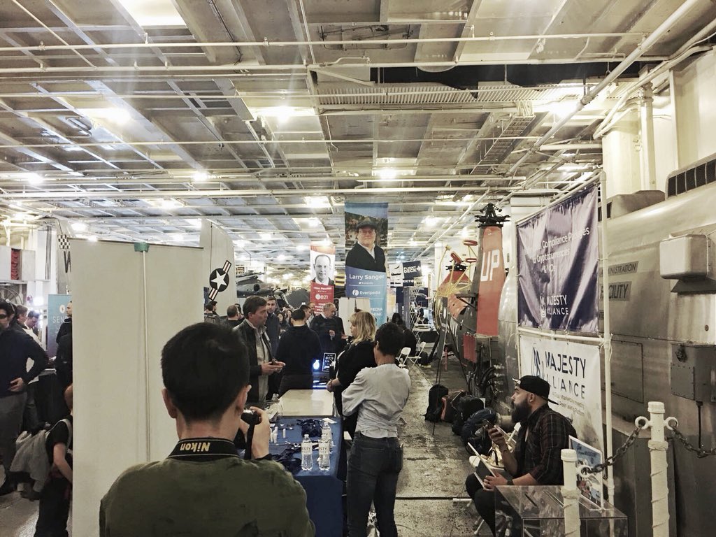 ThEmployer's tweet photo. #ThEmployer team was at #Block2TheFuture #blockchain conference on USS Hornet. We had a great time networking with some of the best minds in the industry.

$TEO #Bitcoin #DLT #Hashgraph https://t.co/wwTIlU5xlX