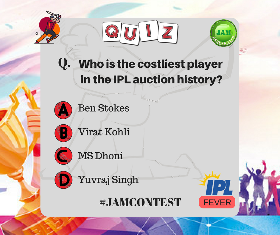 JamGroundFeed's tweet photo. #JAMCONTEST
Guess the right answer and get a chance to win FREE SUBSCRIPTION OF JAMGROUNDFEED FOR 1 WEEK
Rules:
1. Follow #JAMGroundFeed
2. Like ,comment answer & Retweet contest post.
#IPL #IPL11 #IPL2018 #contest #quiz #Gold #BESTvsBEST #cricket #SalmanKhan #ContestAlert https://t.co/5Dk4LJJBwO
