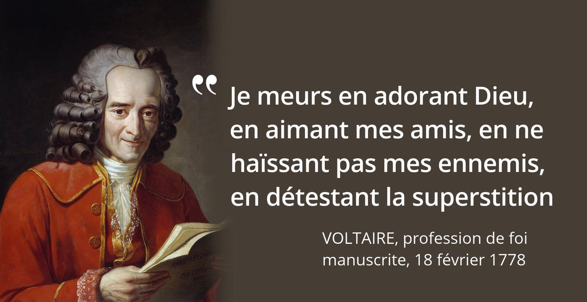 L Histoire En Citations 30mai 1778 Mort De Voltaire Ses Derniers Mots Ecrits De Sa Plume Sont Pour La Tolerance Le Combat De Sa Vie Portrait En Citations