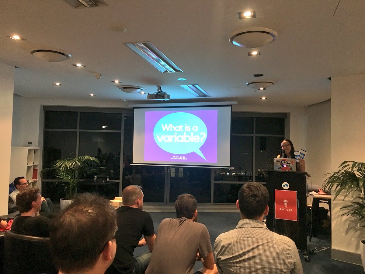 SydCSS's tweet image. Love that Donna was getting the audience to participate and answer questions that get asked by beginners. #SydCSS