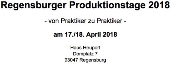 Regensburger Produktionstage 2018: <a href="/IMPrognostics/">IM&P</a> trägt zum Thema "Präventive und prädiktive Maschinenüberwachung als Kernstück der #Instandhaltung 4.0" vor. Agenda: produktionstage.com/58.html Auch vor Ort? #industrie40 #Digitalisierung #IIoT #DataAnalytics #AI #KI <a href="/SAPArbeitskreis/">Walter Müller - SAP </a>